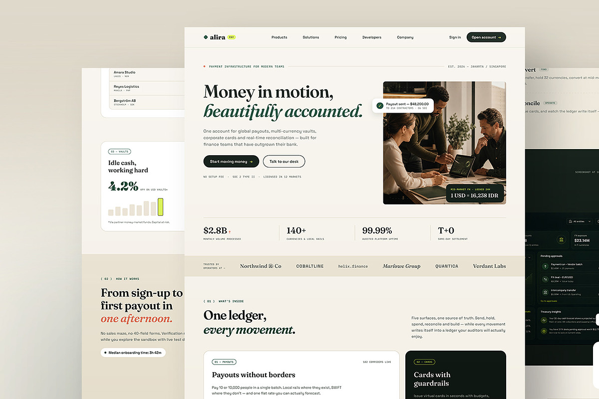 Fintech SaaS Landing Page Template, an UI Kit Template by Pitchlook.Studio (Photo 2 of 3)