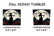 Halloween Witch 20oz Skinny Tumbler, a Background Graphic by LamanAzalea (Thumbnail 2 of 2)