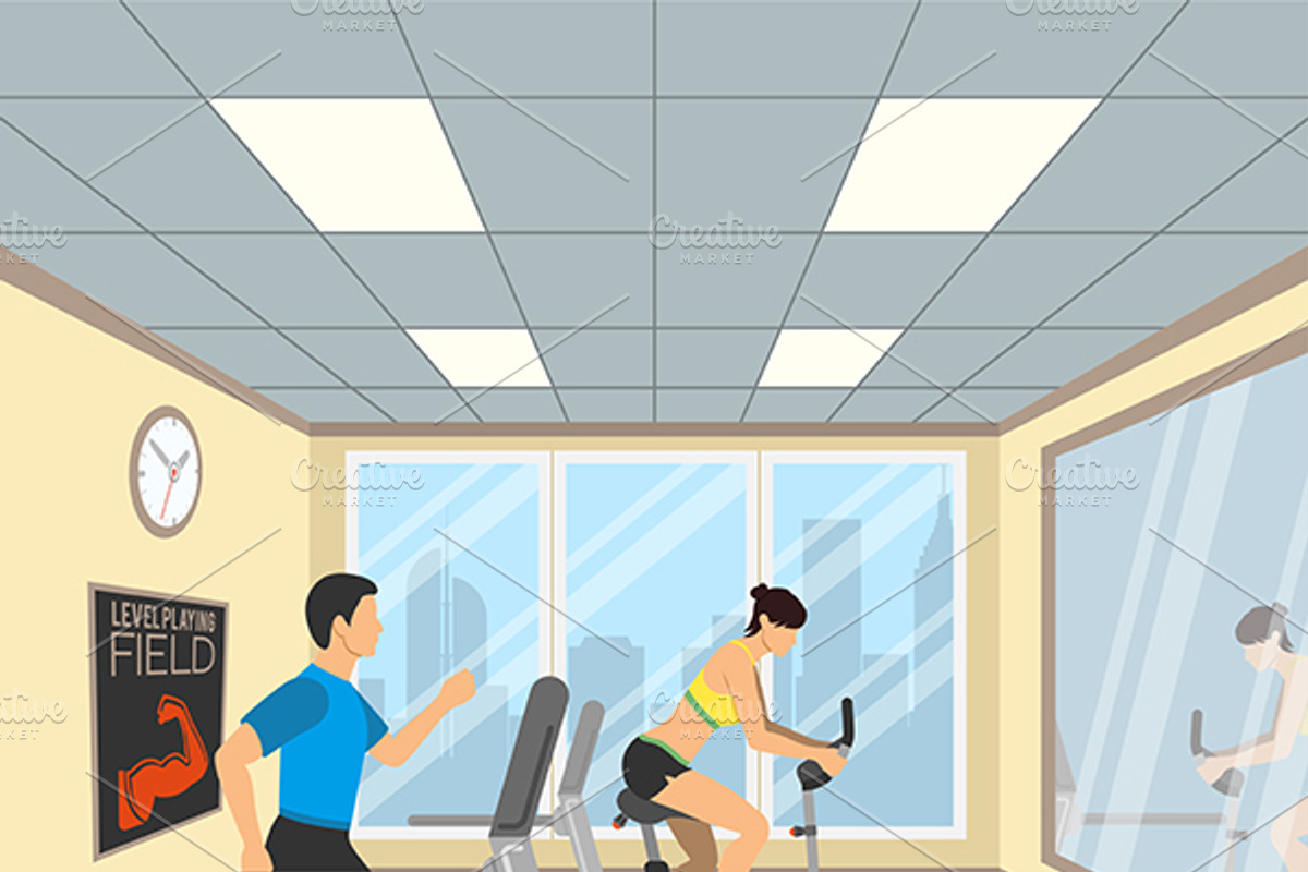Gym and Fitness Themes, an Outline Icon by TAlex (Photo 3 of 6)