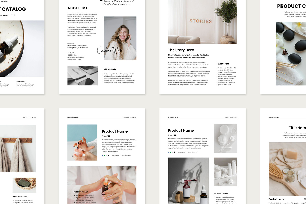 Product Catalog Canva Templates preview 8