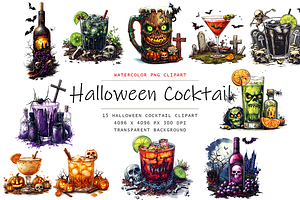 Halloween Cocktail Clipart