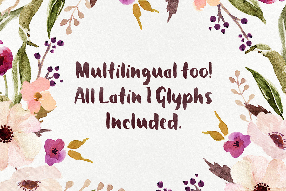 Petal - Brush Font preview 5