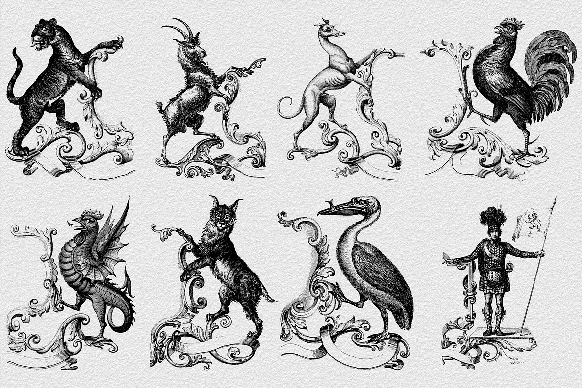 Procreate Heraldic Crests & Emblems, a Brush Add-On by AW Studios (Photo 2 of 9)
