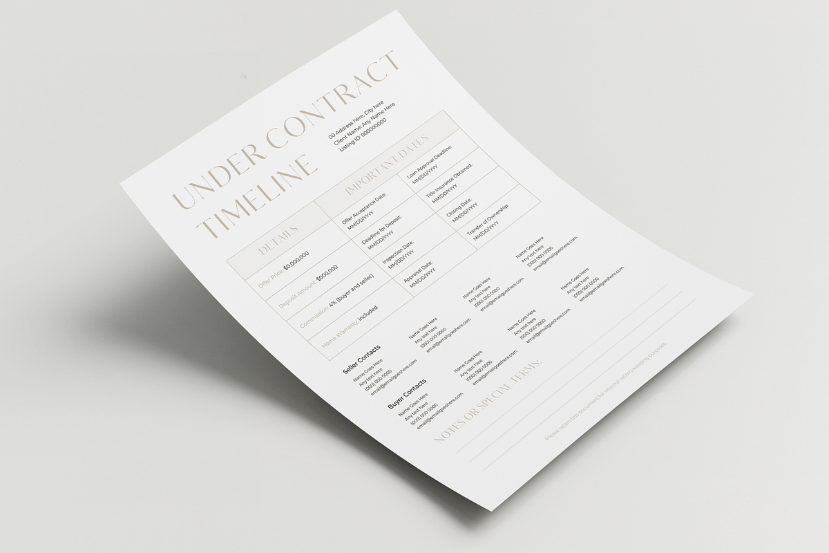 Real Estate Under Contract Timeline, a Design Template by EstateElements (Photo 4 of 7)