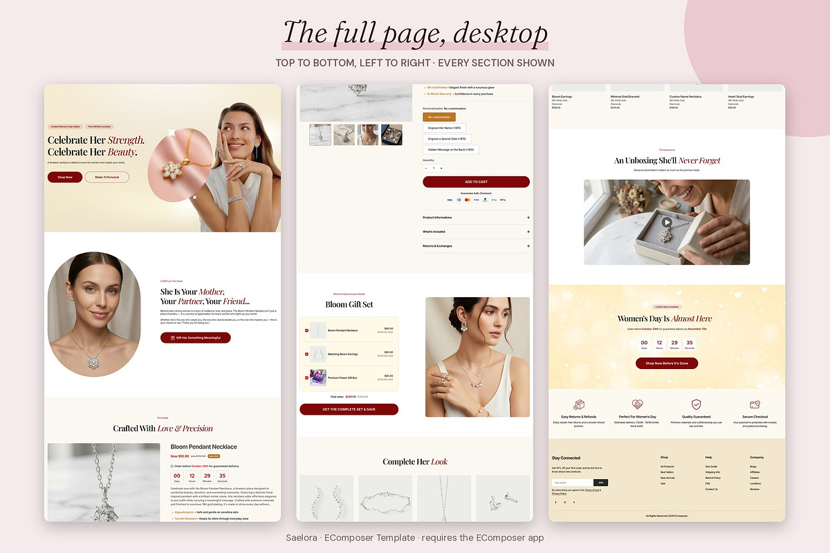 Saelora - Shopify EComposer Template, a Shopify Template by Boost Convert (Photo 9 of 11)