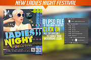 Ladies Night festival flyer, a Flyer Template by bunebx (Thumbnail 3 of 4)