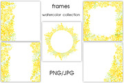 Mimosa. Watercolor collection., a Decorative Illustration by maritime_m (Thumbnail 4 of 6)