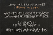 Ahead Brush SVG Font, a Font by Cruzine (Thumbnail 5 of 7)