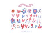 Valentine's hands - clipart bundle, a Person Illustration by Lana Sham (Thumbnail 6 of 10)