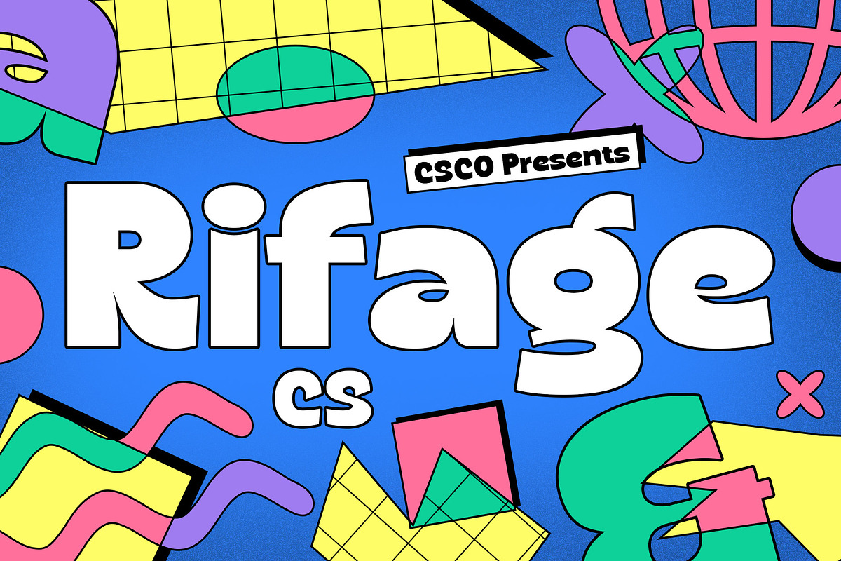 CS Rifage – Bold Font, a Sans Serif Font by Craft Supply Co. (Photo 1 of 8)