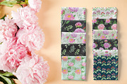 Watercolor pink peony illustrations, a Texture Illustration by svetodesign (Thumbnail 10 of 11)
