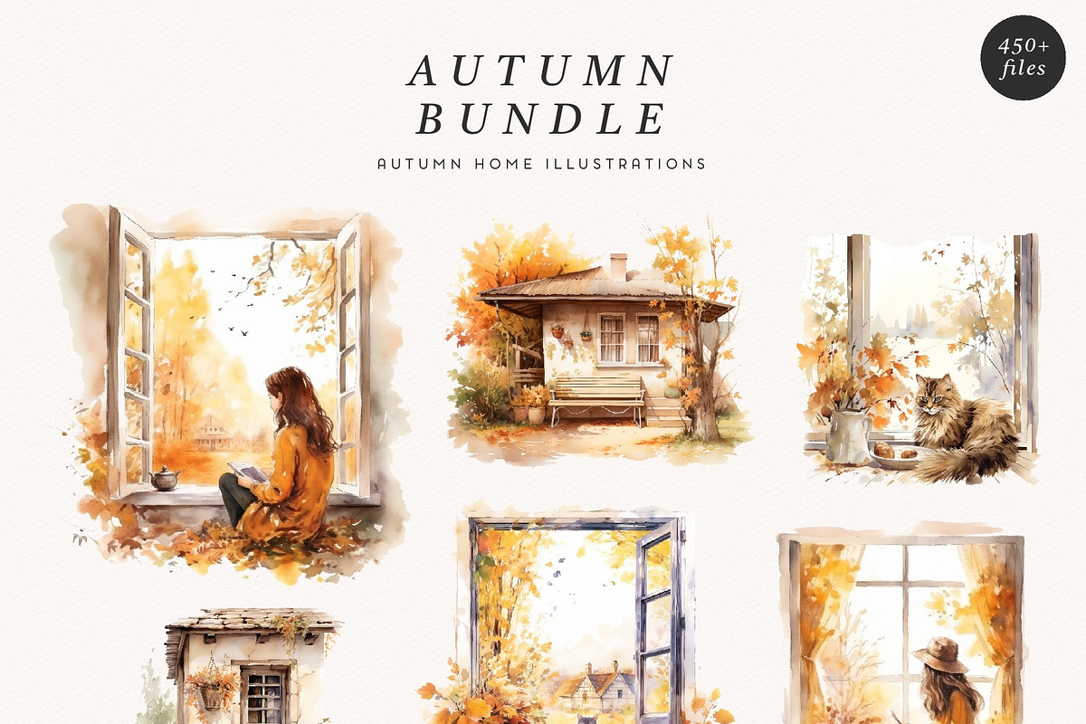 Autumn Bundle, a Decorative Illustration by PeDe Designs (Photo 4 of 9)