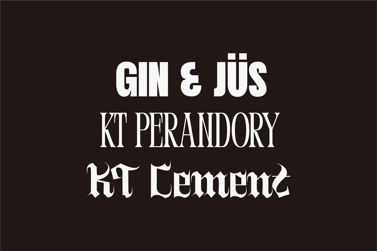 Fonts + Illustration Bundle, a Blackletter Font by Kulturë Type (Photo 9 of 9)