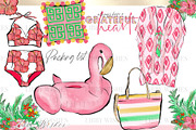 Palm Springs Tropical Clipart, an Animal Illustration by Libby Wishes (Thumbnail 8 of 19)