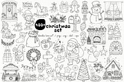 Christmas Doodle SVG Graphics, a Seasonal Illustration by DENIDigitalArtSudio (Thumbnail 1 of 9)
