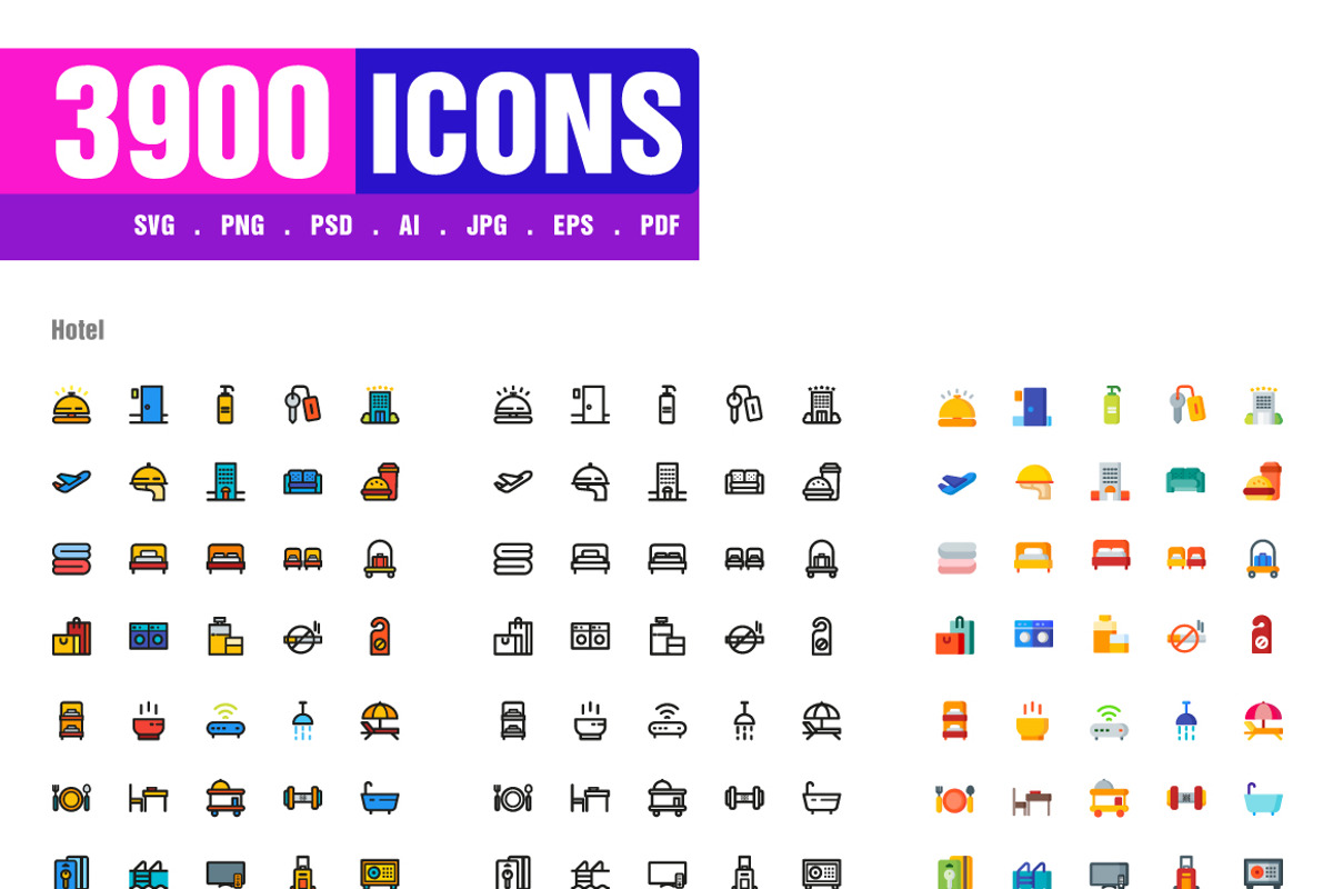 3900 Icons Pack, an Icon by Sooodesign (Photo 4 of 4)