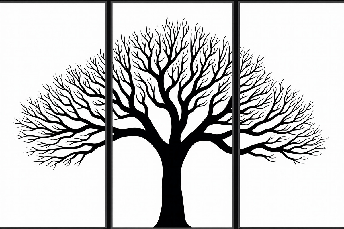 Multi-Panel Tree Silhouette Laser, an Illustration by balal (Photo 9 of 9)