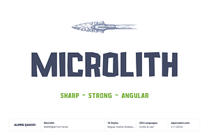 Microlith - Irregular Typeface