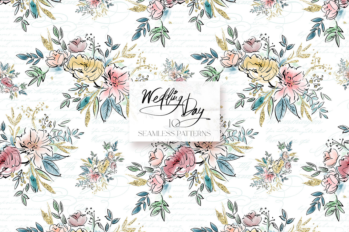 Wedding Day Papers Luxury Patterns, a Pattern Graphic by KaramfilaS (Photo 13 of 16)