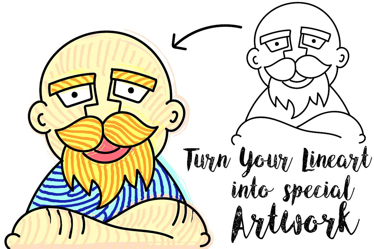128 Infinity Brushes for Illustrator, a Brush Add-On by Aqua Artistry Creations (Photo 4 of 7)