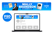 Professional finance YouTube banner, a Social Media Template by Vaughn Studios (Thumbnail 1 of 5)