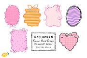 Halloween Frames PNG Clipart Bundle, a Seasonal Illustration by LemonDesign (Thumbnail 2 of 3)