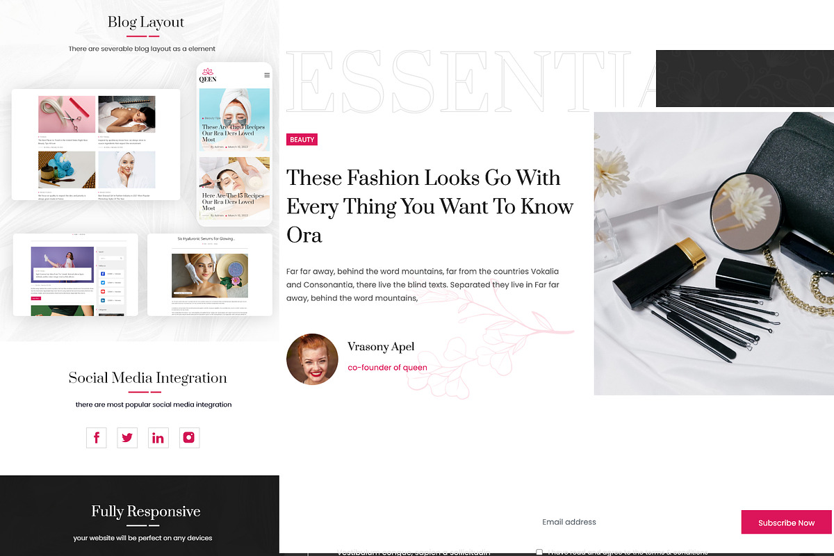 Fashion Lifestyle Blog WordPress, a WordPress Template by UInstrument (Photo 7 of 7)