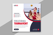 Volleyball Tournament Social Media, a Social Media Template by Designgrove (Thumbnail 2 of 3)