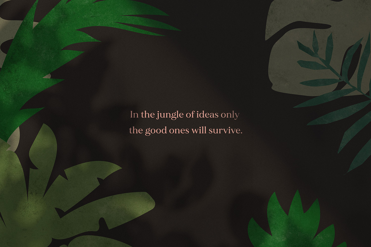TROPICAL FOREST JUNGLE LEAVES, an Illustration by All This Concept (Photo 10 of 10)