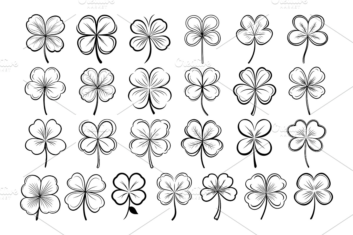 50 Clovers Procreate Stamps Brushes, a Brush Add-On by Procreate Sale (Photo 5 of 6)