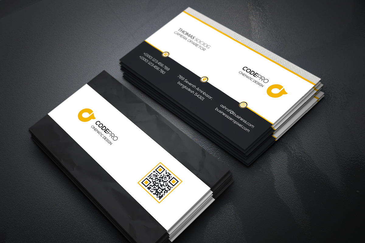 Code Pro Business Cards, a Business Card Template by Genereux Art