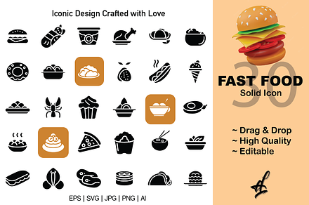 Junk Food icon set