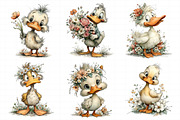 Whimsical Mother's Day Duck Clipart, an Illustration by Daily.Designs (Thumbnail 3 of 7)