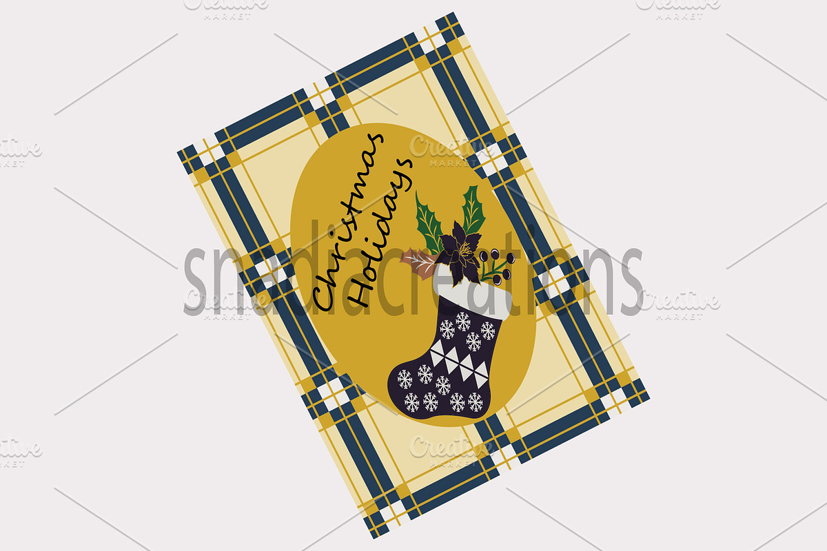 Christmas card, a Card Template by snadiacreations