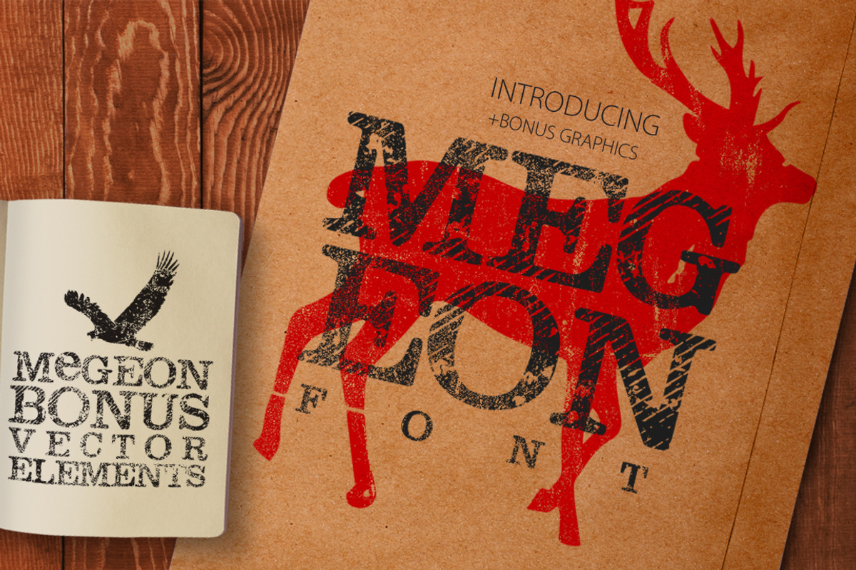 Megeon Font + Vector Bonus