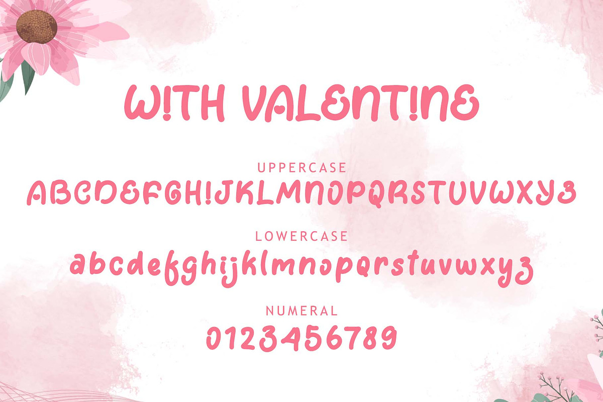 With Valentine, a Handwritten Font by Yoga Letter (Photo 5 of 6)
