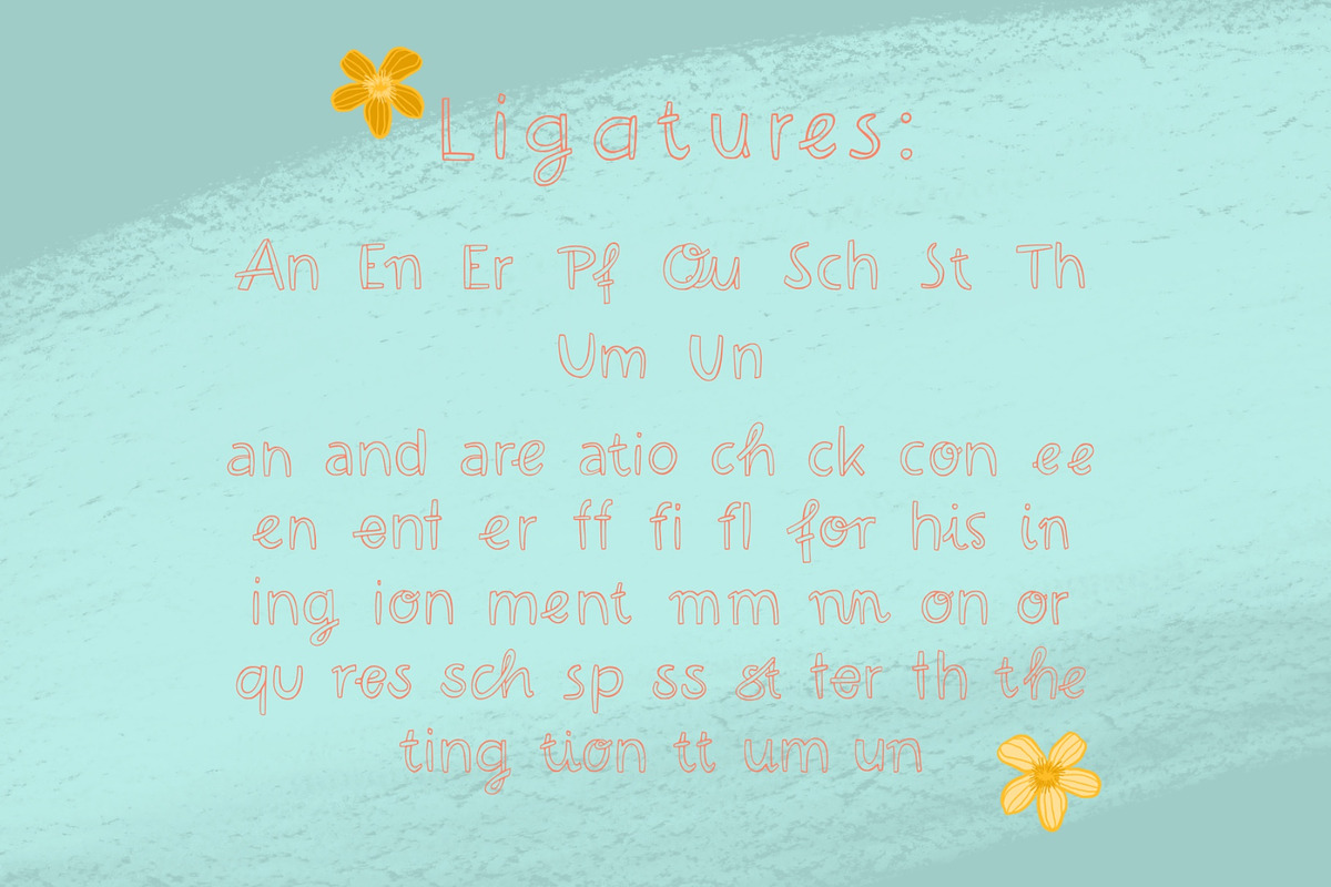 LAFOLOs very Wonky Outline font, a Script Font by LAFOLO (Photo 4 of 7)