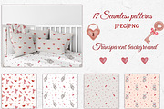 Valentine Watercolor Set, a Seasonal Illustration by ZabolotnaArt (Thumbnail 5 of 11)