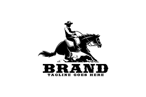 Reining Horse Logo