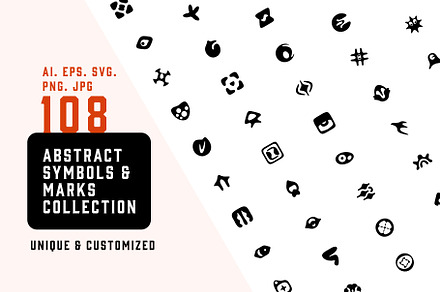 Abstract Symbols & Marks Collection, a Graphic by Graphicsfuel