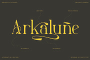 Arkalune - Serif Typeface Font, a Serif Font by Rishsketch (Thumbnail 7 of 15)