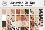 Bohemian TieDye Retro textures, a Texture Graphic by AyaLormus (Thumbnail 3 of 17)