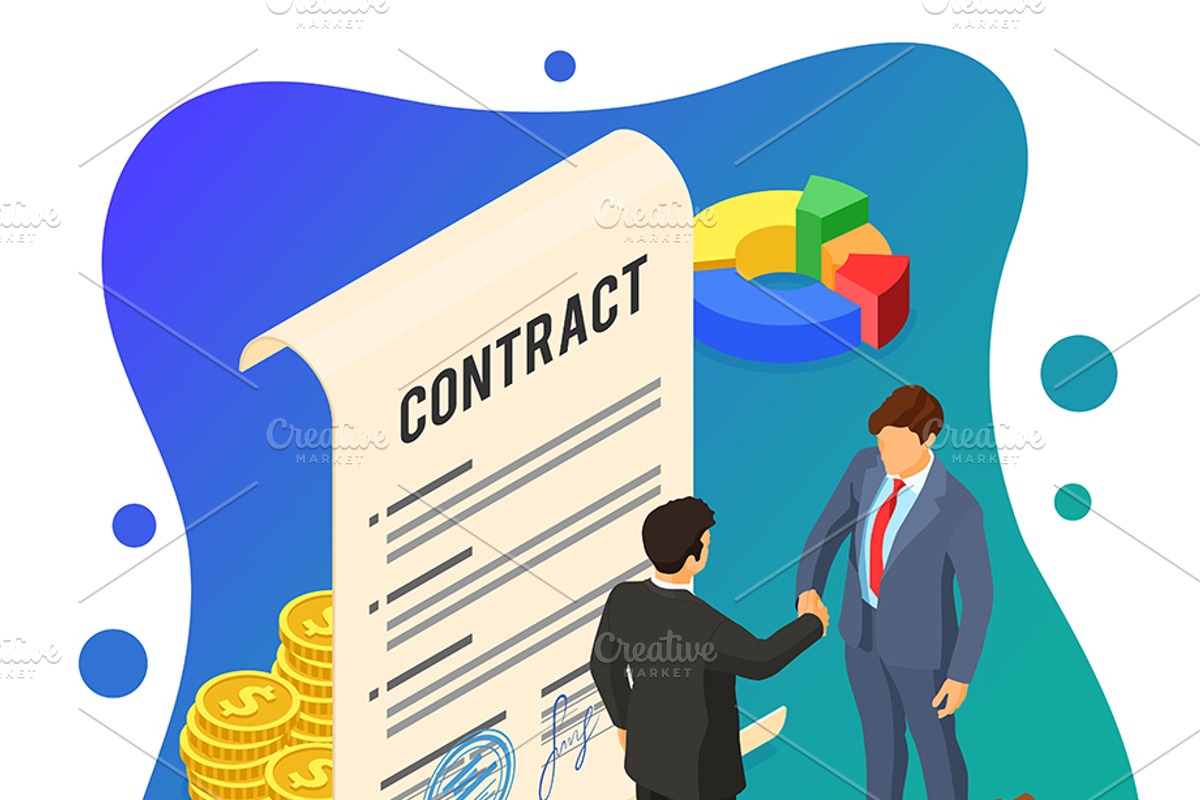 Partnership and Business Teamwork, a Finance Illustration by TAlex (Photo 2 of 6)
