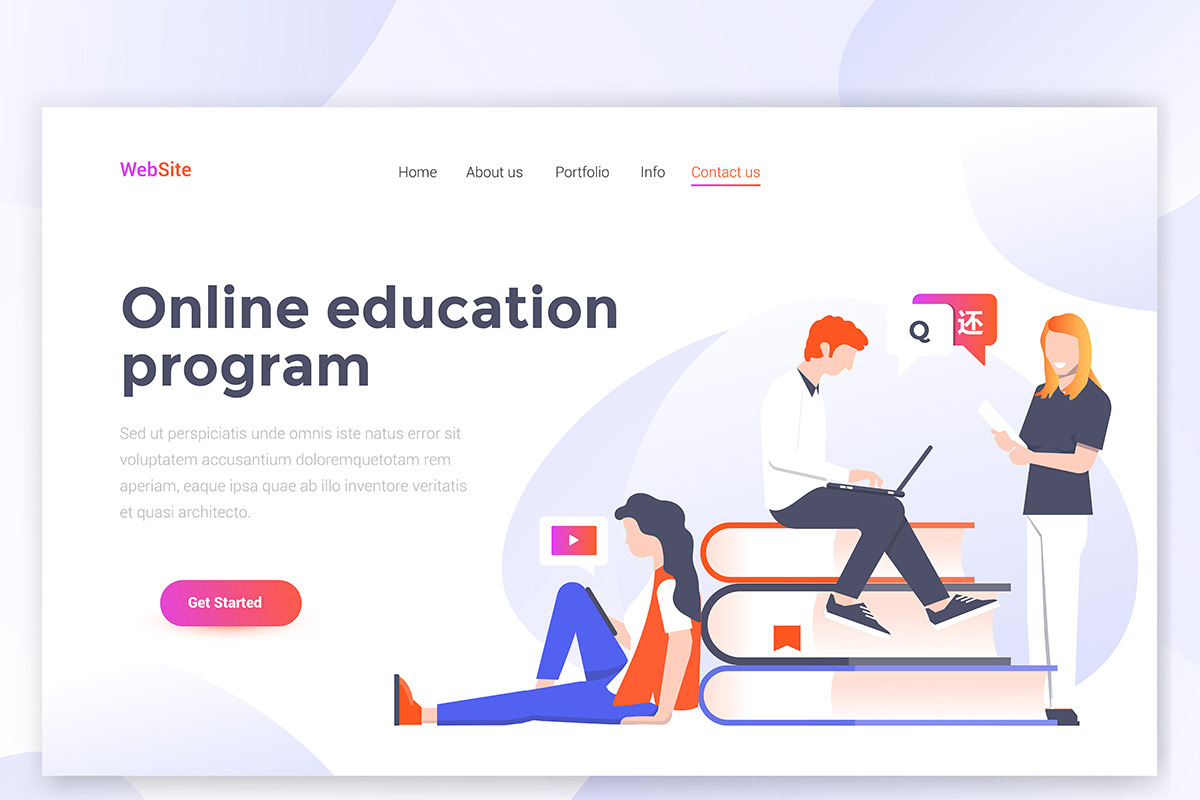 Landing page templates, a Templates & Theme by Creative Graphics (Photo 7 of 12)