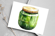 Watercolor Matcha Green Tea Clipart, an Illustration by Canvas Craft (Thumbnail 4 of 7)