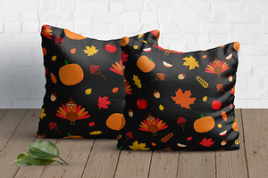 Cute Thanksgiving Seamless Patterns