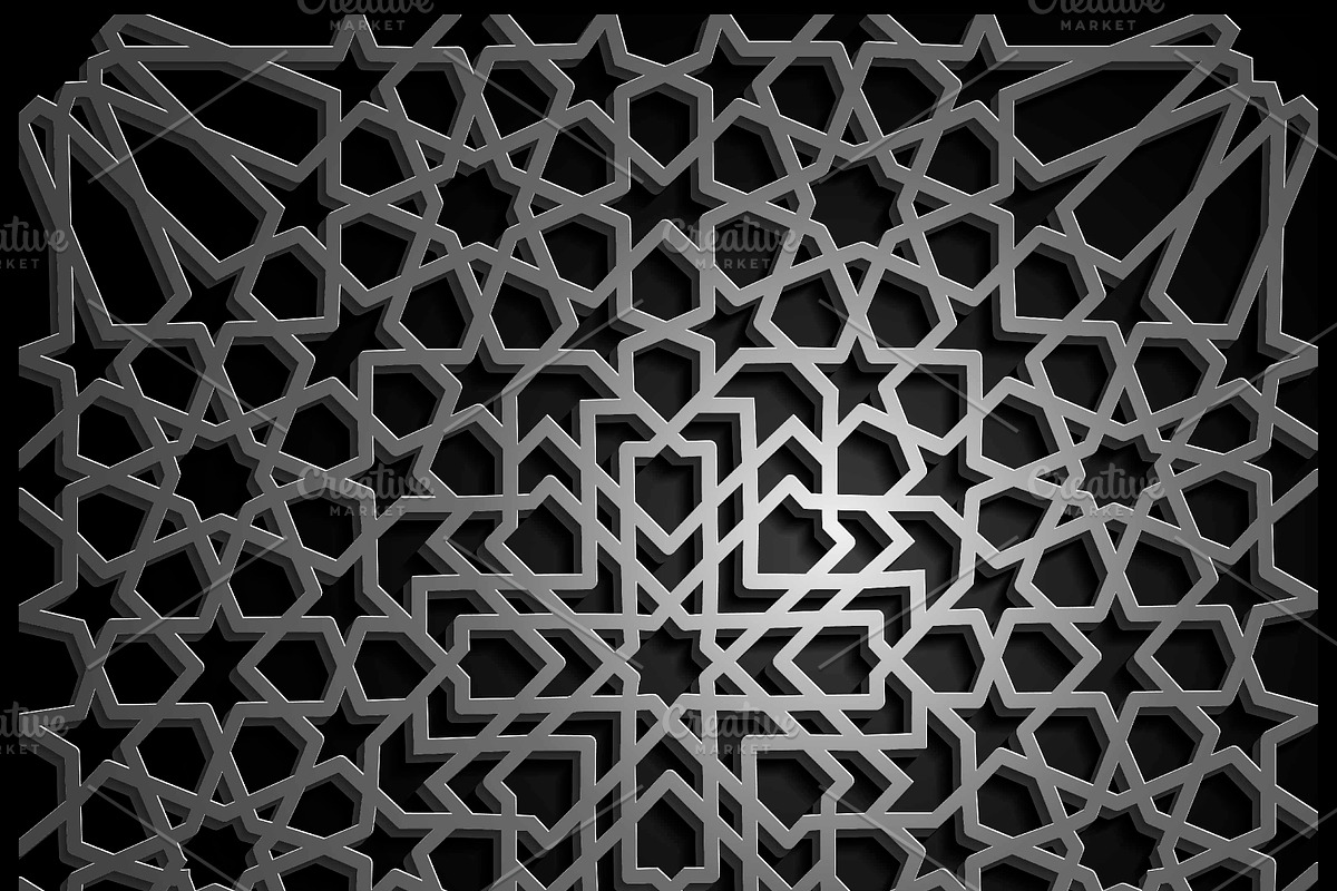 19 SILVER SEAMLESS ORIENTAL PATTERNS, a Pattern Graphic by AndisREA (Photo 2 of 3)
