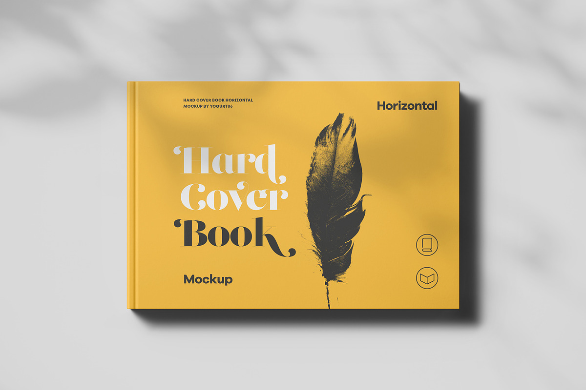 Hard Cover Horizontal Book Mock-up, a Books & Magazine Mockup by Yogurt86 (Photo 11 of 15)