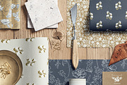 Flat Lay Material Board Mockup, a Merchandise Mockup by creatsy5 (Thumbnail 5 of 11)