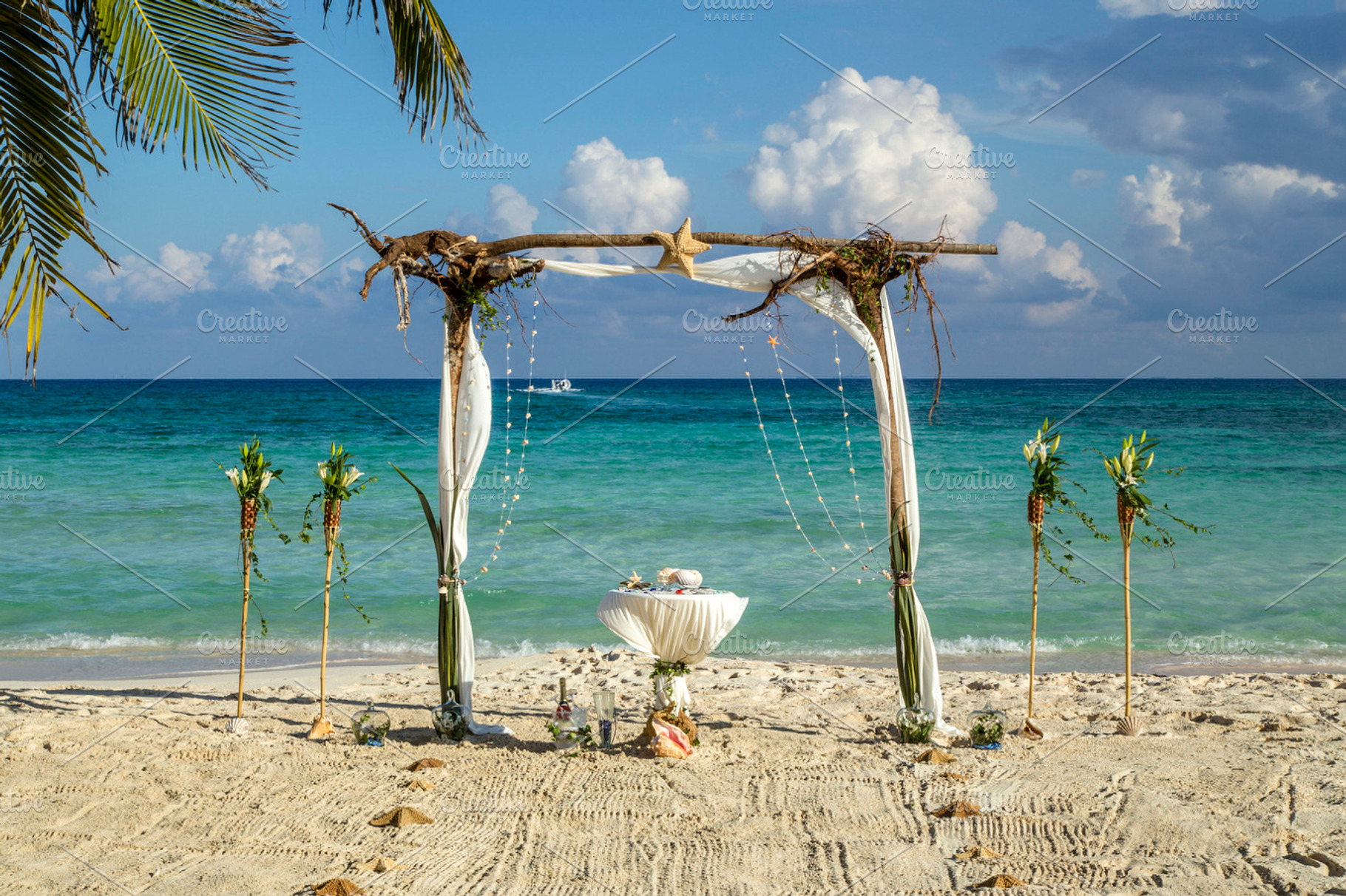 tree roots wedding decor